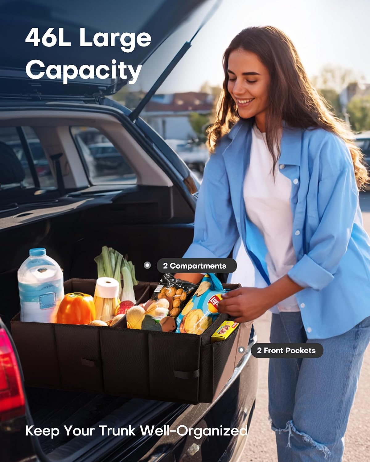 HOTOR Foldable Car Boot & Trunk Organizer | SUV & Sedan Storage