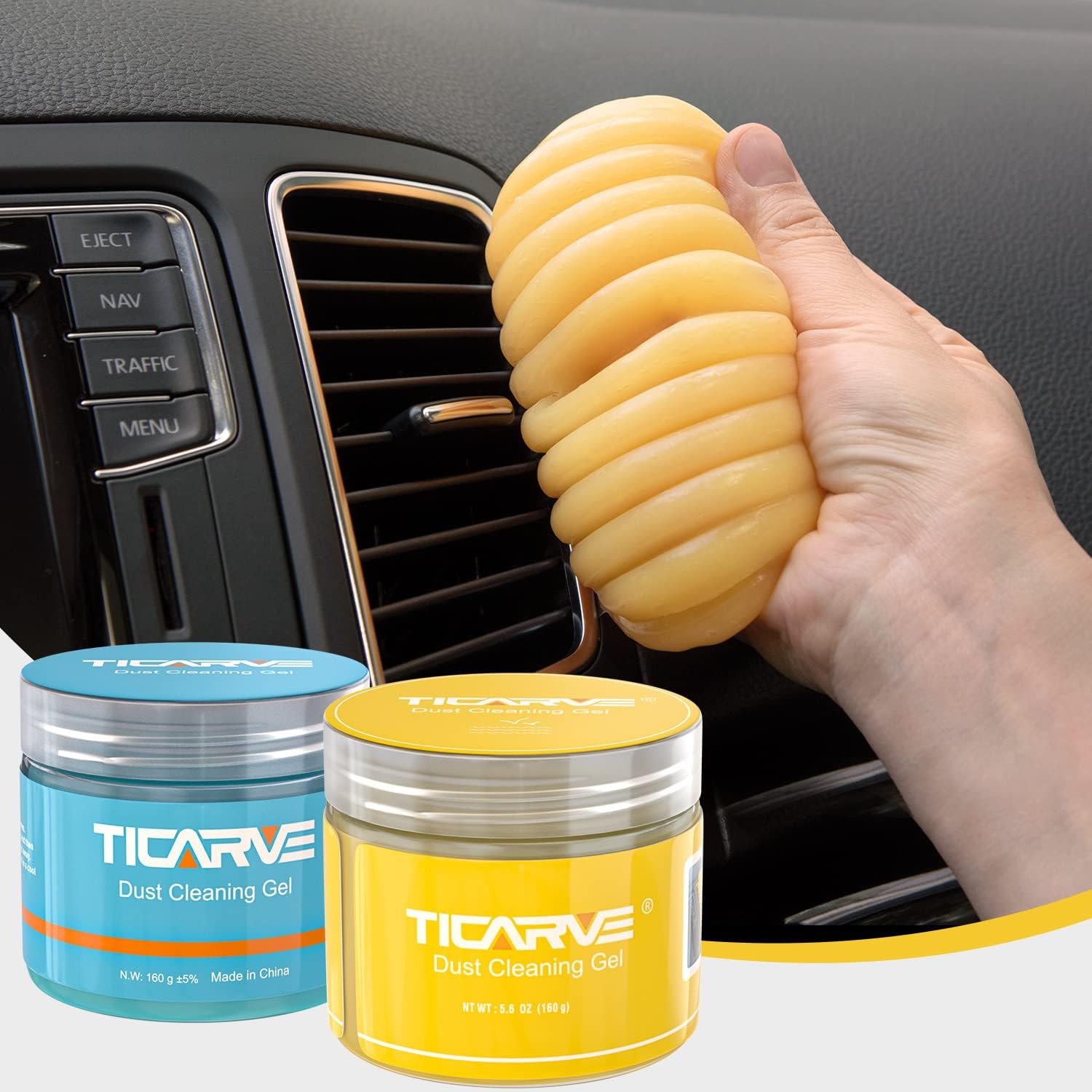 Cleaning Gel for Car Detail Putty - Auto Interior Cleaner for Vents, Keyboards and Crevices