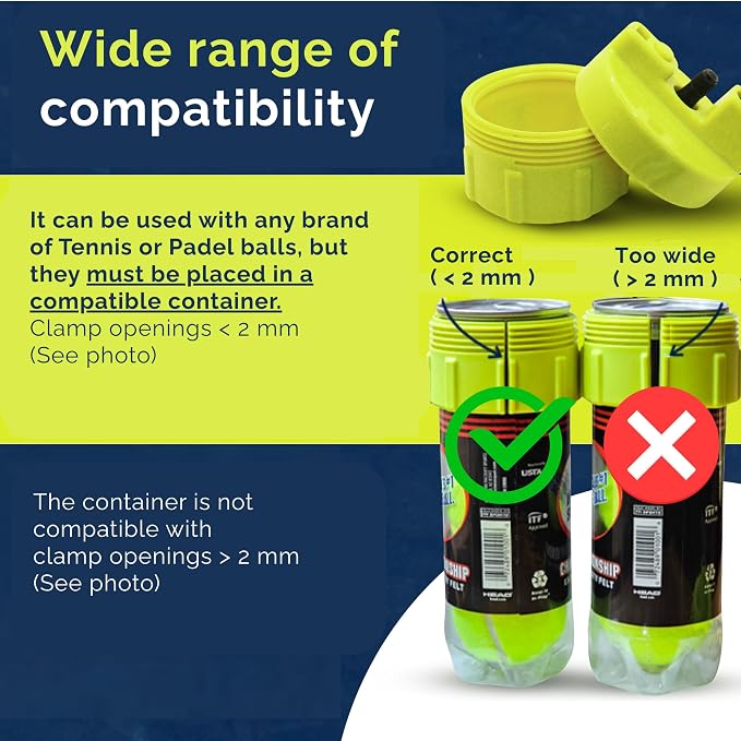 BALL RESCUER Tennis & Padel Ball Pressurizer – Standard — product view 3