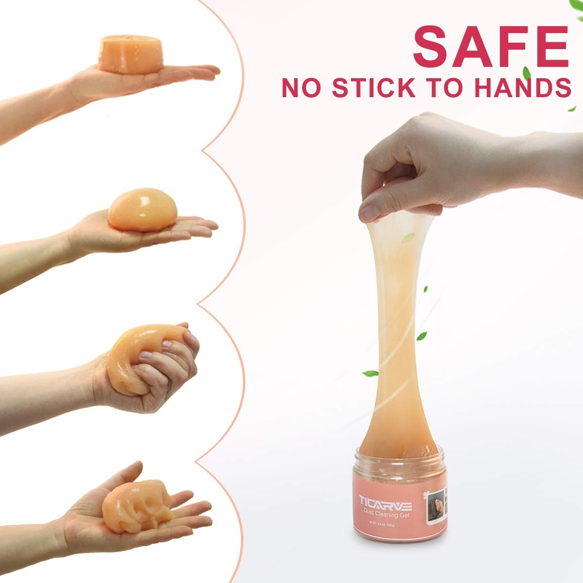 Cleaning Gel for Car Detail Putty - Auto Interior Cleaner for Vents, Keyboards and Crevices