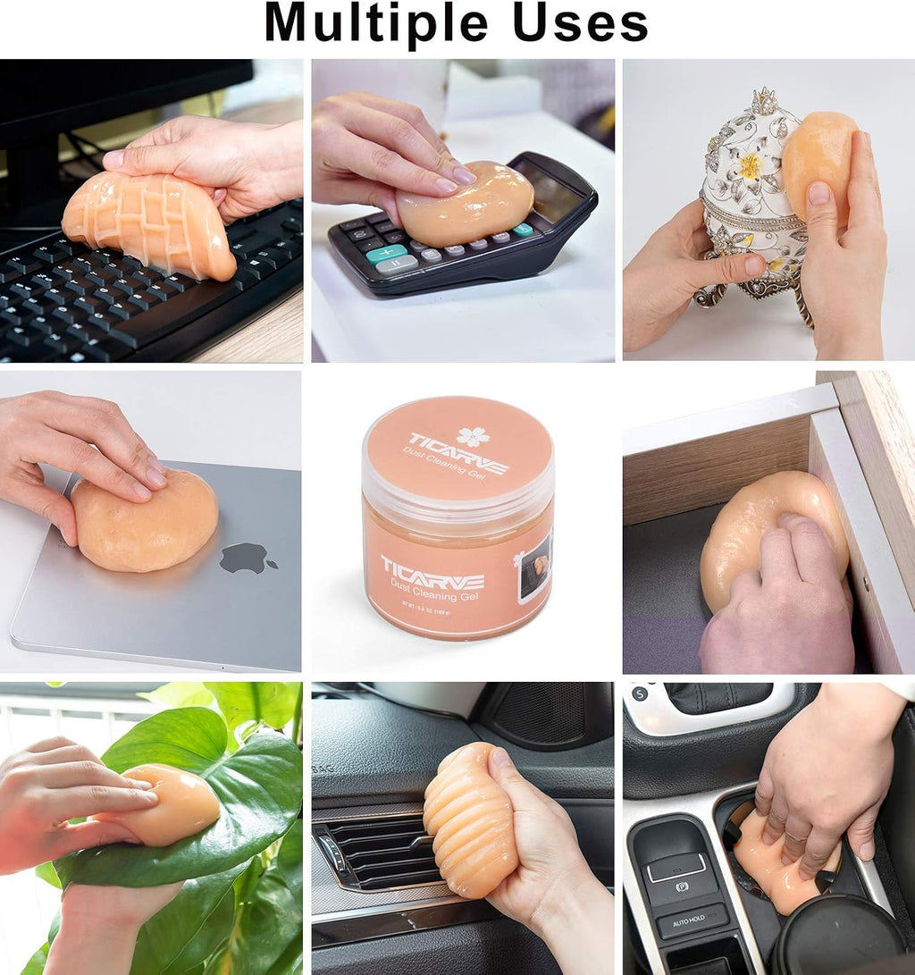 Cleaning Gel for Car Detail Putty - Auto Interior Cleaner for Vents, Keyboards and Crevices